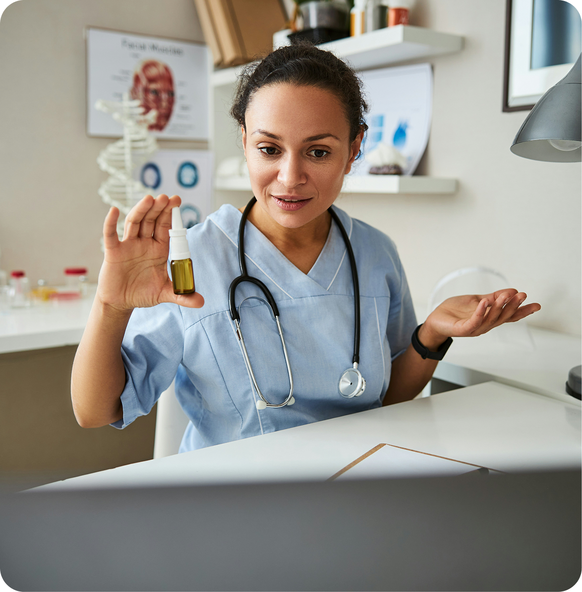 clinical-researcher Clinical researcher interviewing participant